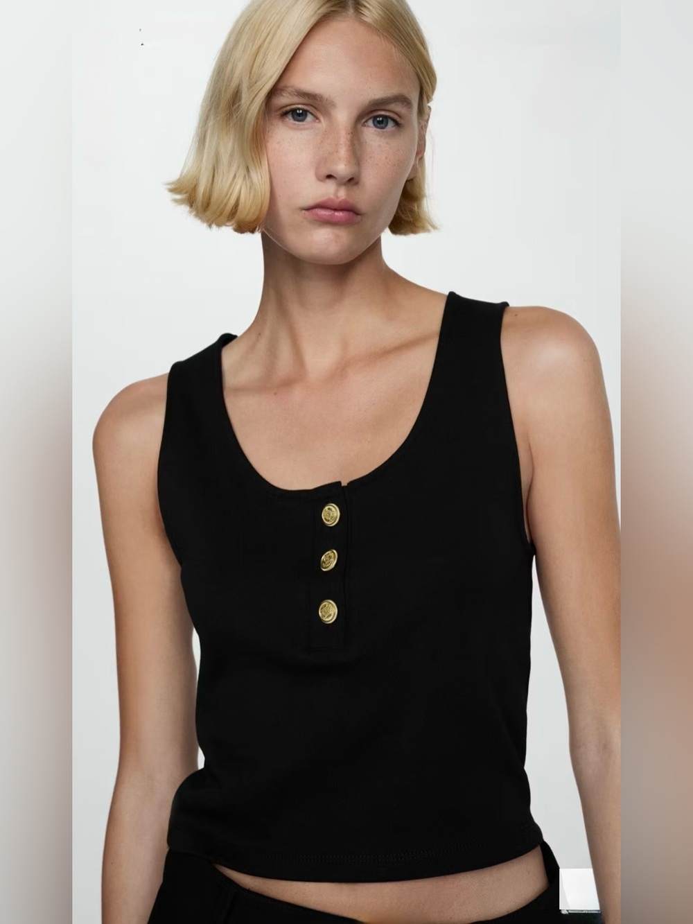 MANGO TOP WITH STRAPS AND BUTTONS - SIZE M - NEVER BEEN WORN - PERFECT CONDITION